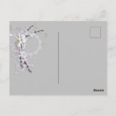 Rustikale Elegant Floral Wedding Postkarte (Rückseite)