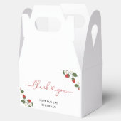 Rustikale Elegant Girl's Berry Erster Geburtstag P Geschenkschachtel (Geöffnet)