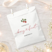 Rustikale Elegant Girl's Berry Erster Geburtstag P Geschenktütchen (Ausgeschnitten)