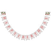 Rustikale Elegant Girl's Berry Erster Geburtstag P Wimpelkette (Alle)