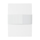 Rustikale Elegant Gray Wedding Einladungsbanderole (Rückseitenbeispiel)