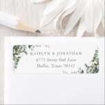 Rustikale Elegant Grüne Eukalyptus Rücksendeadress<br><div class="desc">Fügen Sie Ihren Hochzeitsmailings eine schöne Touch mit diesem Rücksendelabel,  Aquarelleukalyptus und weicher grauer Typografie hinzu.</div>