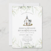 Rustikale Elegant katholische Kirchenkapelle Einladung (Vorderseite)