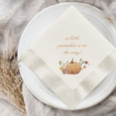 Rustikale Elegant Little Pumpkin Fall Babydusche Serviette