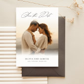 Rustikale Elegant Luxury Foto Hochzeit retten das Einladung