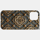 Rustikale Elegant Metallische Rose Case-Mate iPhone Hülle (Rückseite (Horizontal))