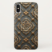Rustikale Elegant Metallische Rose Case-Mate iPhone Hülle (Rückseite)