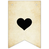 Rustikale Elegant Mr. und Mrs. Custom Monogram Ini Wimpelkette (Dritte Fahne)