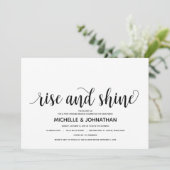 Rustikale Elegant Posthochzeit Einladungs-Karte Einladung (Stehend Vorderseite)