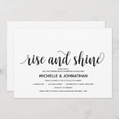 Rustikale Elegant Posthochzeit Einladungs-Karte Einladung (Vorne/Hinten)