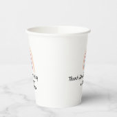 Rustikale Elegant Rainbow Baby Shower Gender-neutr Pappbecher (Links)