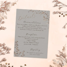 Rustikale Elegant Sagebrush Wildblumen Hochzeit En Begleitkarte