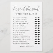 Rustikale Elegant sagte er sagte, sie sagte Brautp (Vorderseite)