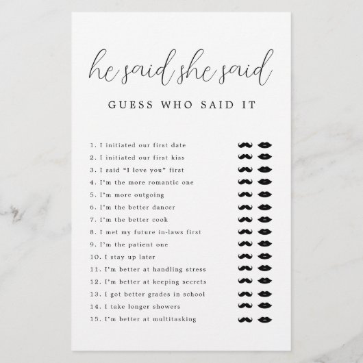 Rustikale Elegant sagte er sagte, sie sagte Brautp (Rückseite)