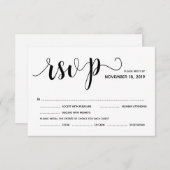 Rustikale Elegant Wedding UAWG Invitation Repitati Begleitkarte (Vorne/Hinten)