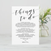 Rustikale Elegant Wedding Welcome and Itinerary Ca Programm (Stehend Vorderseite)