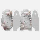 Rustikale, elegante 3D-Blumenhochzeit Geschenkschachtel (Ungeklappt)