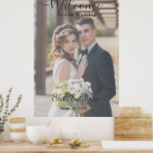 Rustikale, elegante 3D-Blumenhochzeit Poster (Küche)