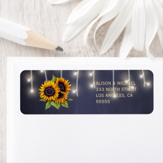 Rustikale, elegante Chalkboard-Sonnenblumen uAwg A (Insitu)