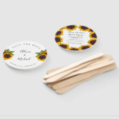 Rustikale, elegante Drehbuch Hochzeit rett Datum Fächer (Non-assembled)