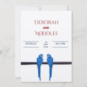 rustikale Elegante Einladung zur Hochzeit von Vöge (Rückseite)