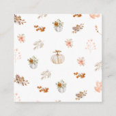 Rustikale Elegante Fall Erntedank Grußkarte Begleitkarte (Rückseite)