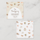 Rustikale Elegante Fall Erntedank Grußkarte Begleitkarte (Vorne/Hinten)