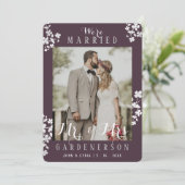 Rustikale Elegante Foto Ankündigung (Stehend Vorderseite)