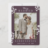 Rustikale Elegante Foto Ankündigung (Vorderseite)