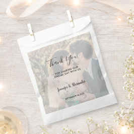 Rustikale elegante Foto-Hochzeit Danke Geschenktütchen