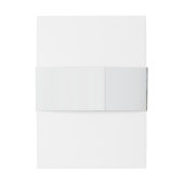 Rustikale Elegante Foto Hochzeit Einladungsbanderole (Rückseitenbeispiel)