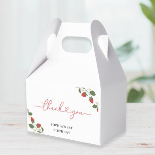 Rustikale elegante Geburtstagsfeier zum ersten Geb Geschenkschachtel