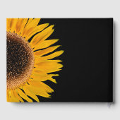 Rustikale, elegante Hochzeit der gelben Sonnenblum Gästebuch (Rückseite)