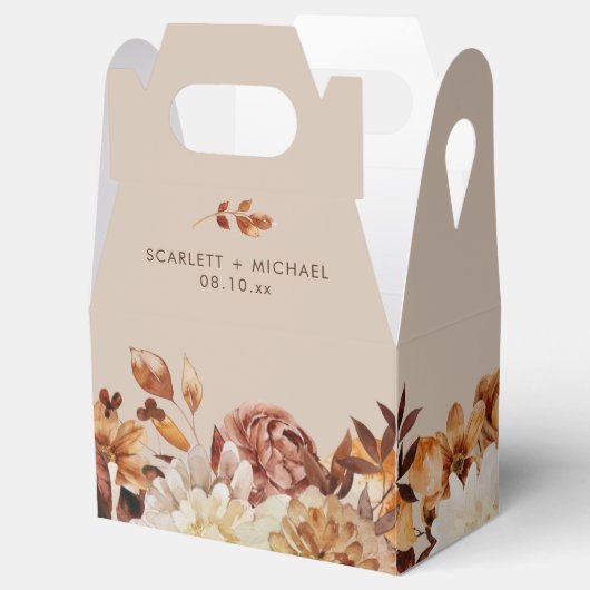 Rustikale Elegante Hochzeit im Herbst Geschenkschachtel (Geöffnet)