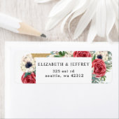 Rustikale, elegante Hochzeit in Rot und Gold (Insitu)