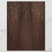 Rustikale, elegante Holzleuchten aus braunem Braun (Rückseite)