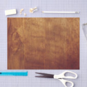 Rustikale Elegante Hütte Textur Braun Holzkörner Seidenpapier (Handwerk)