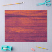 Rustikale Elegante Hütte Textur Orange Holzkörner Seidenpapier (Basteln)