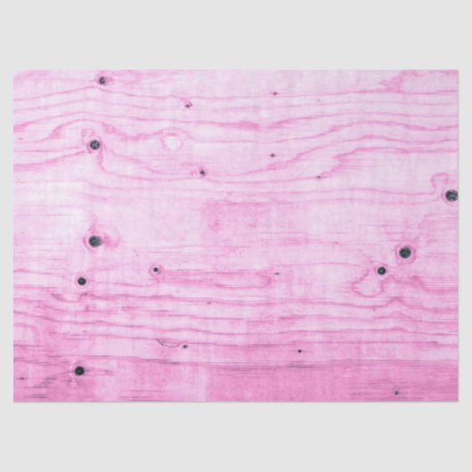 Rustikale Elegante Hütte Textur Rosa Holzkörner Seidenpapier (Vorderseite)