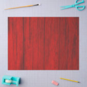 Rustikale Elegante Hütte Texture Red Wood Grain Seidenpapier (Basteln)