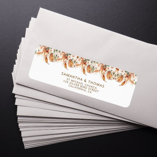 Rustikale, elegante Kalligrafie Boho-Chic Hochzeit