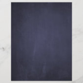 Rustikale, elegante, marineblaue Chalkboard-Rezept (Rückseite)