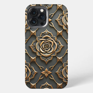 Rustikale Elegante Metallische Rose iPhone 13 Pro Max Hülle