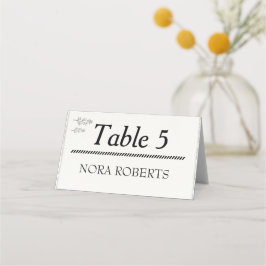 Rustikale Elegante Minimalistische geflochtene Pla Platzkarte