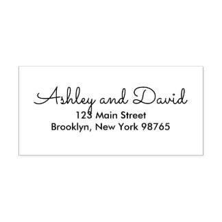 Rustikale Elegante Rücksendeadresse Gummi Briefmar Gummistempel