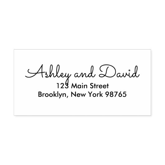 Rustikale Elegante Rücksendeadresse Selbstbewusste Permastempel (Design)