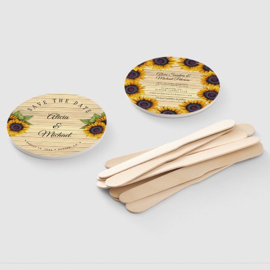 Rustikale, elegante Scheunenholz Hochzeit rett Dat Fächer (Non-assembled)