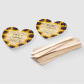 Rustikale, elegante Scheunenholz Hochzeit rett Dat Fächer (Non-assembled)