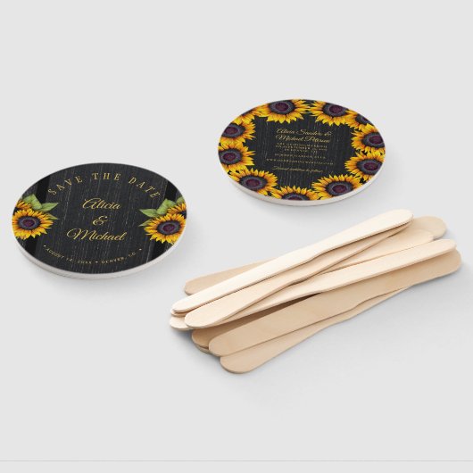 Rustikale, elegante Scheunenholz Hochzeit rett Dat Fächer (Non-assembled)