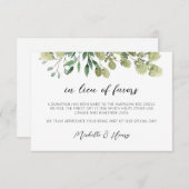 Rustikale Elegante Vegetation in der Rolle der Fav Einladung (Vorne/Hinten)